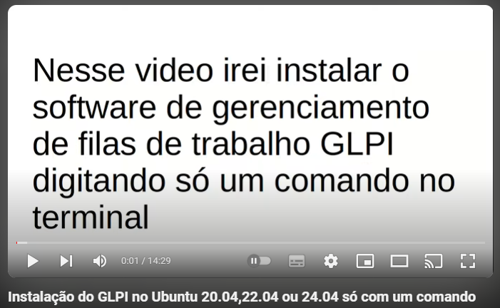 Imagem do vídeo de instalação